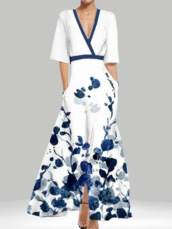 Lea | Completo Elegante Maxi Abito Midi Glamour Bordo Mare