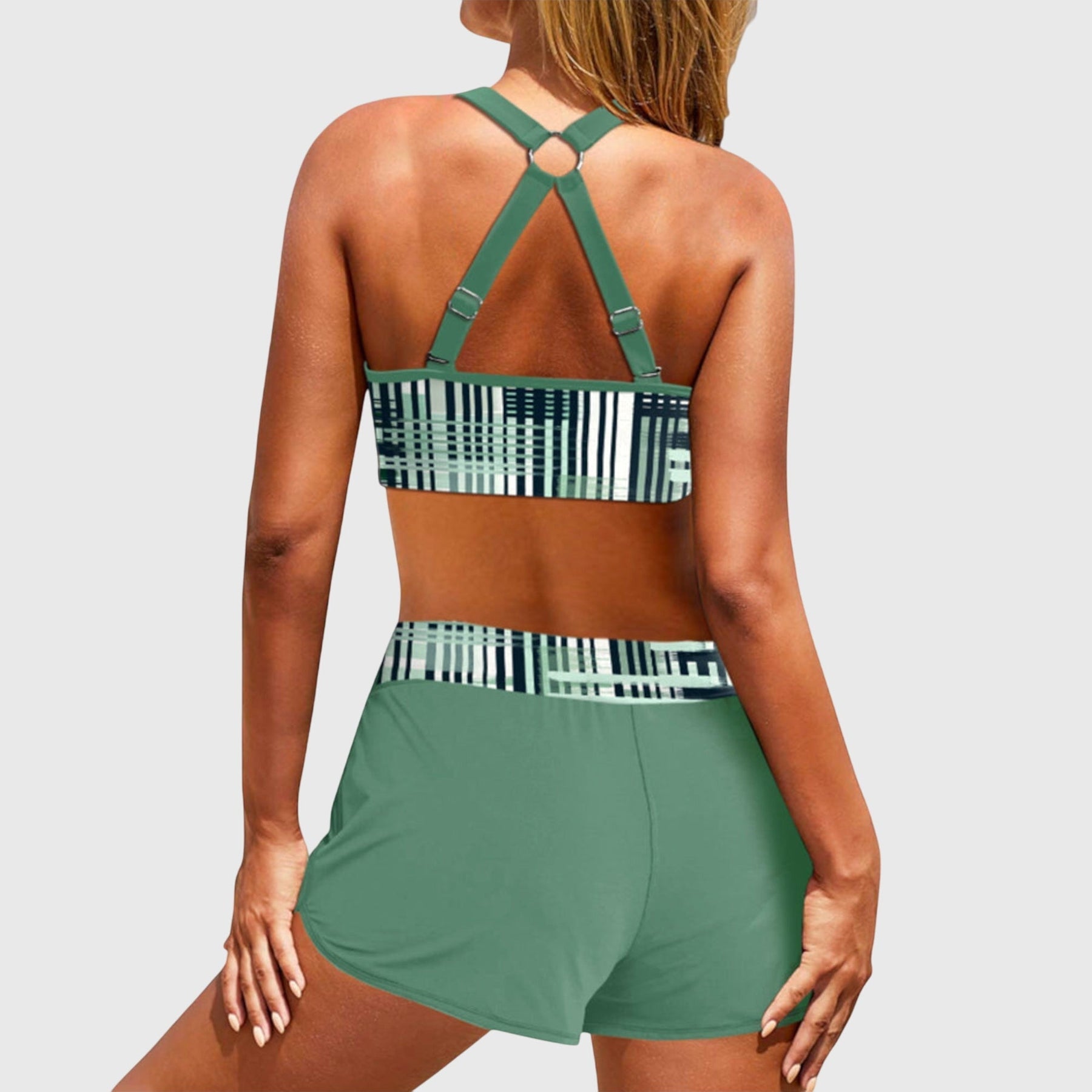 Carmela | Bikini a Vita Alta a Righe