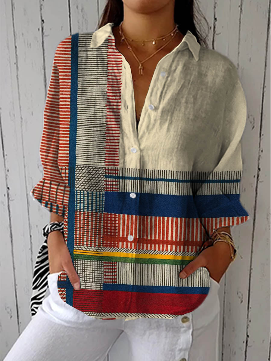 Daniela | Camicia con fantasia artistica