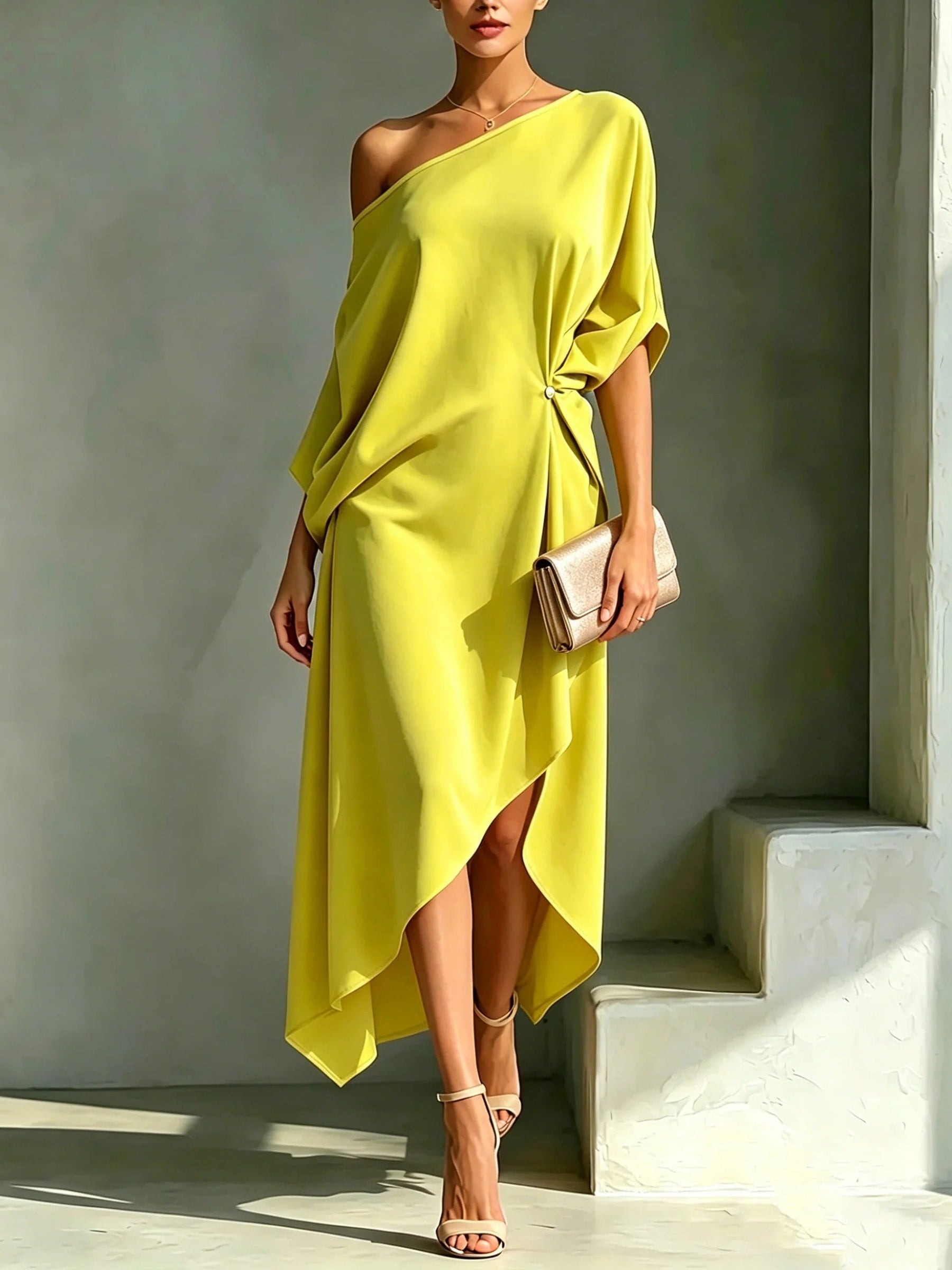 Clara | Abito asimmetrico elegante