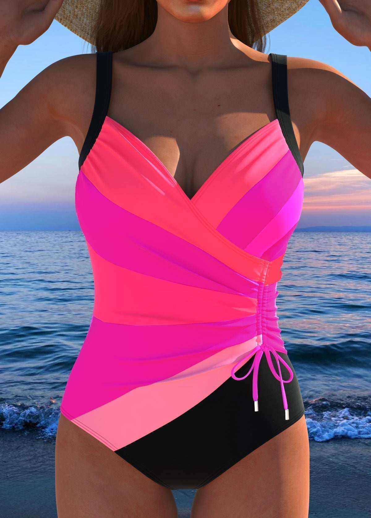 Antonella | Costume da Bagno Incrociato che Slancia e Valorizza