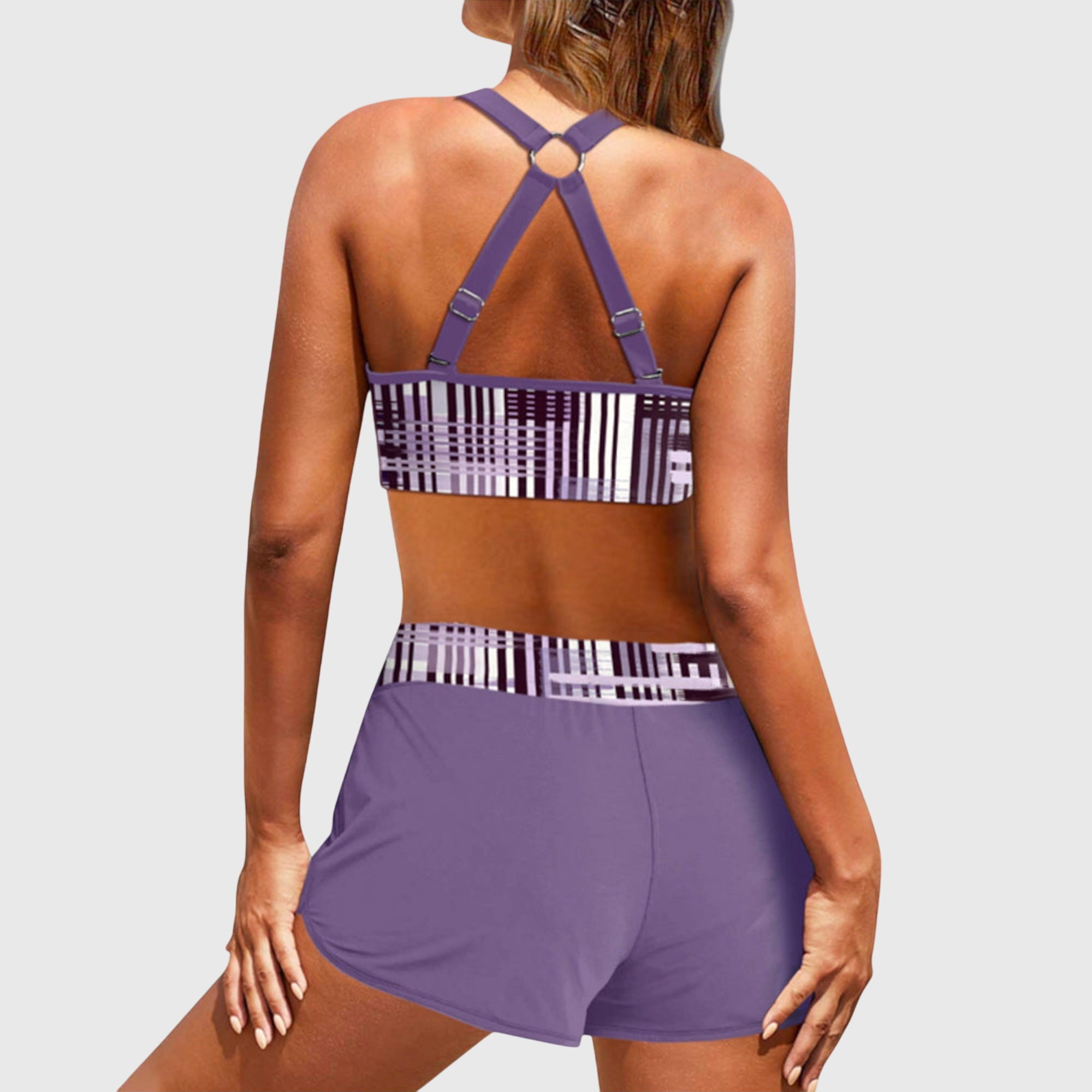 Carmela | Bikini a Vita Alta a Righe