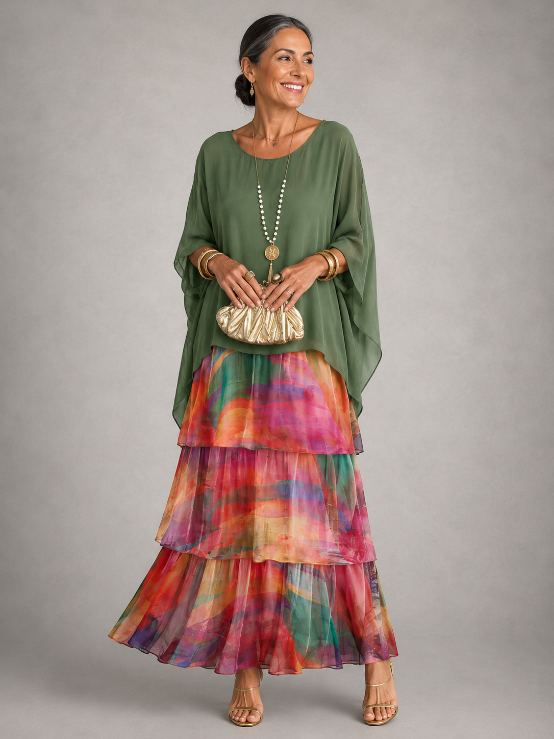 Lara | Abito Maxi Elegante e Fluido