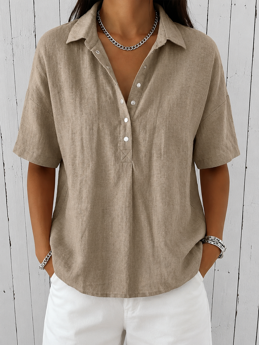 Ava | Blusa con colletto e bottoni