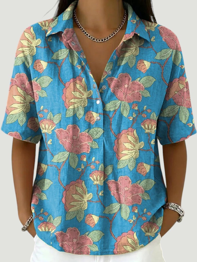 Rosanna | Camicia elegante con stampa floreale