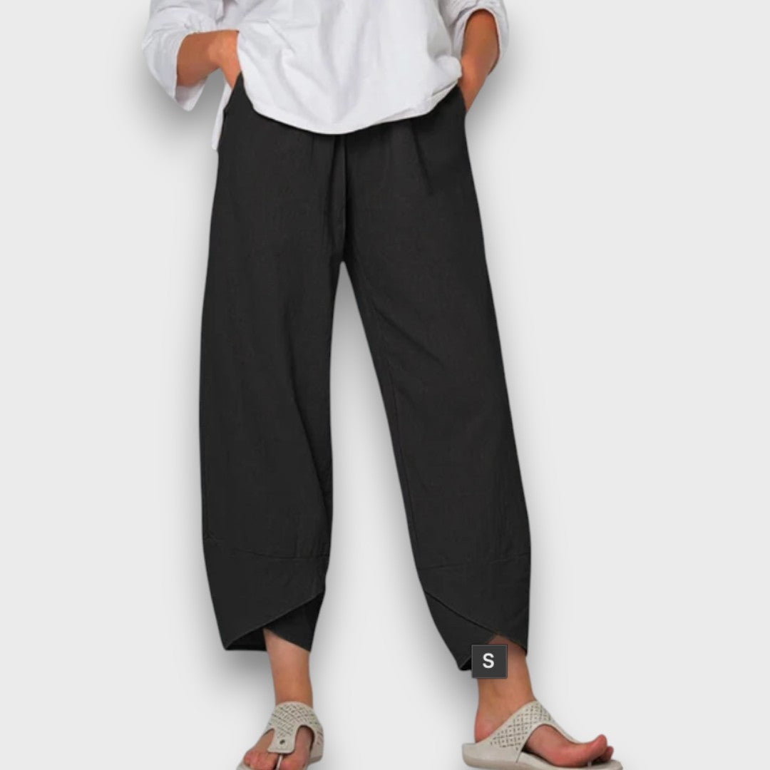 Neve – Pantaloni estivi leggeri con orlo moderno