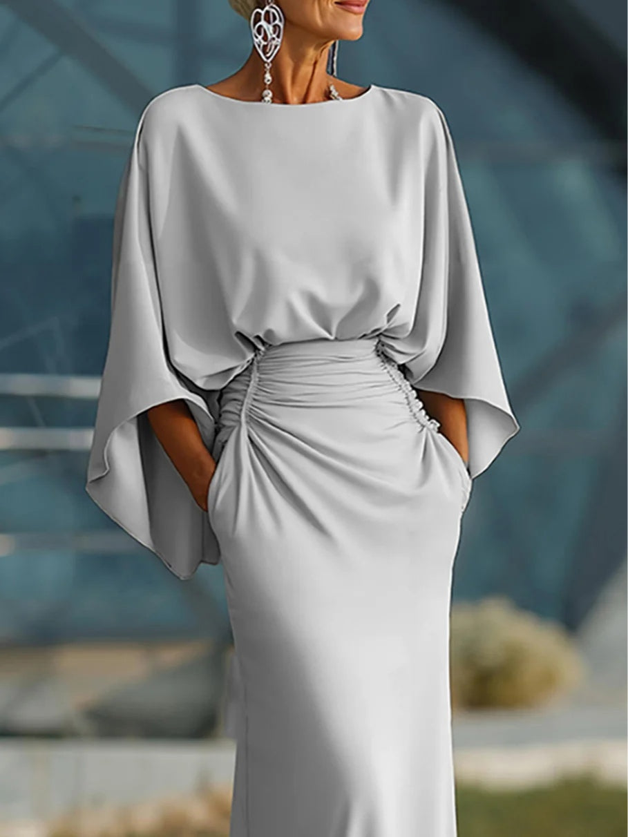 Clara | Abito elegante con scollatura a V, senza maniche e schiena scoperta