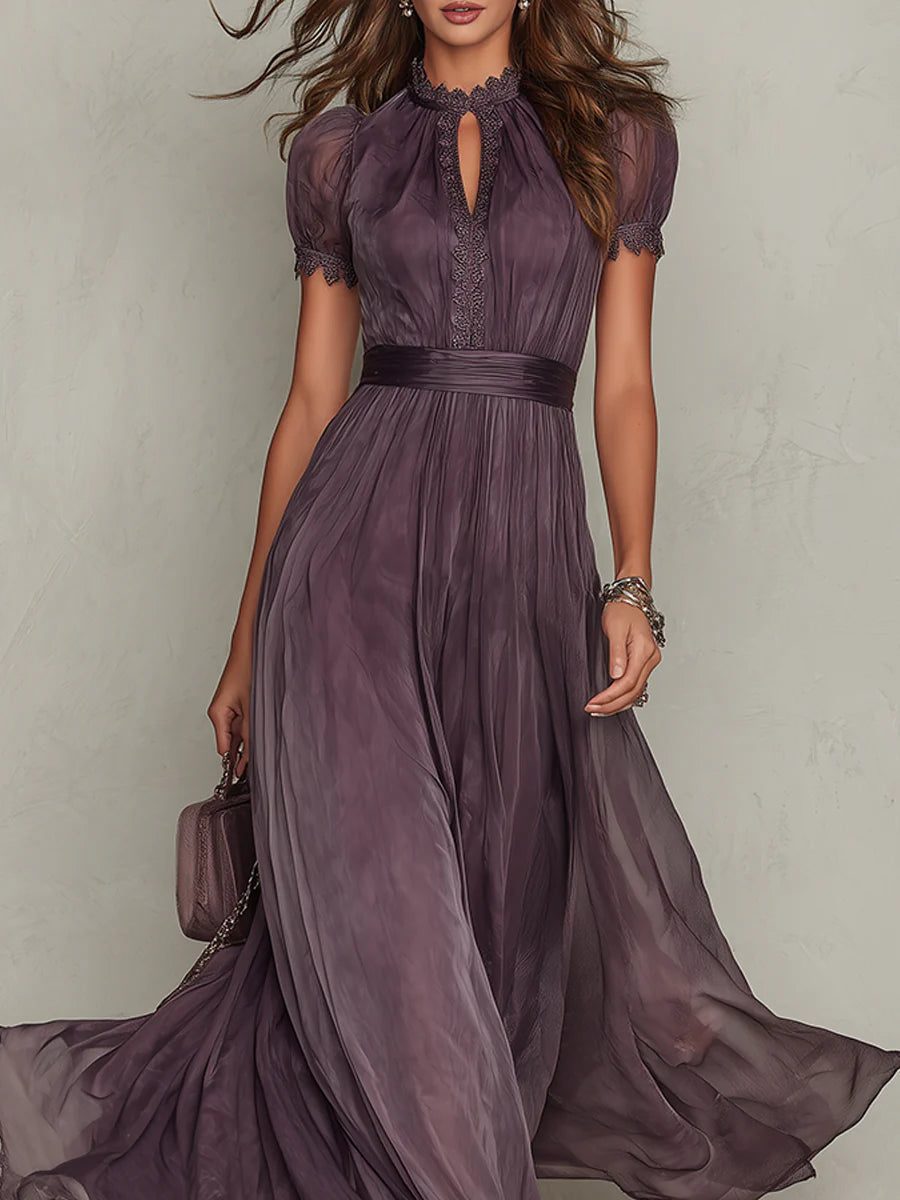 Ashley | Vestito Maxi Chiffon Vintage Elegante
