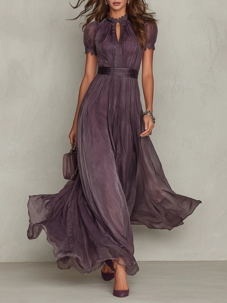 Ashley | Vestito Maxi Chiffon Vintage Elegante