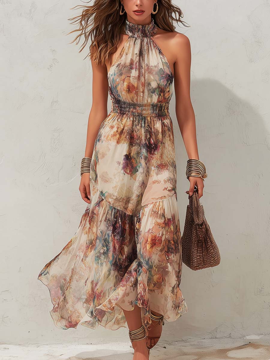 Chloé | Abito Midi Dolce Floreale Vintage