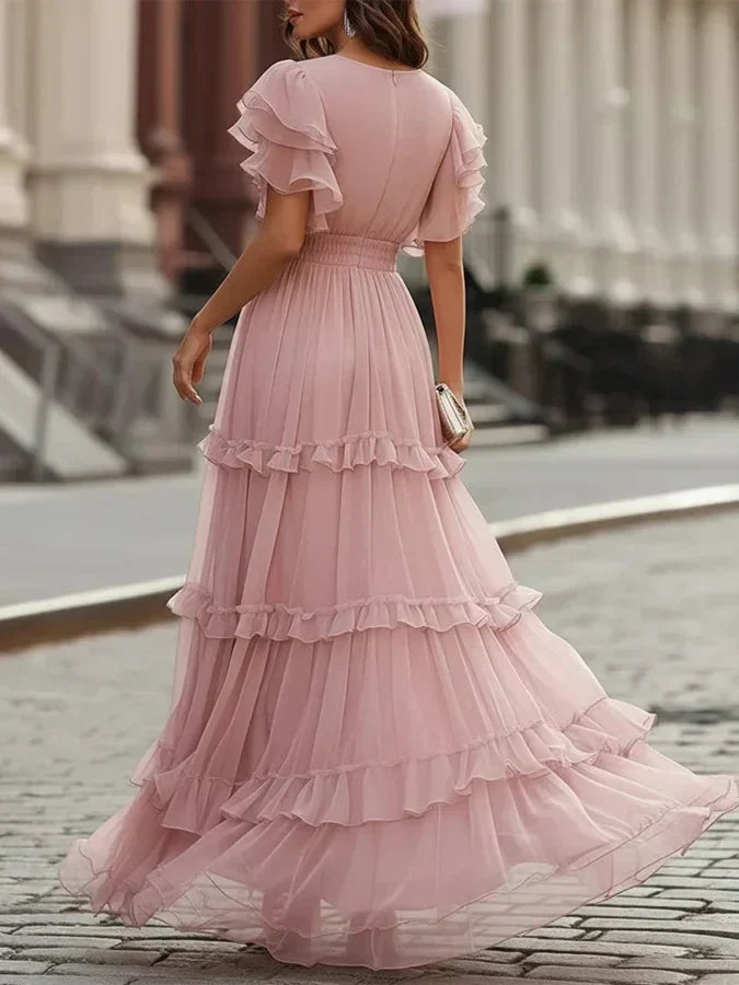 Zoe | Abito da Sposa Maxi Elegante Rosa Chiaro