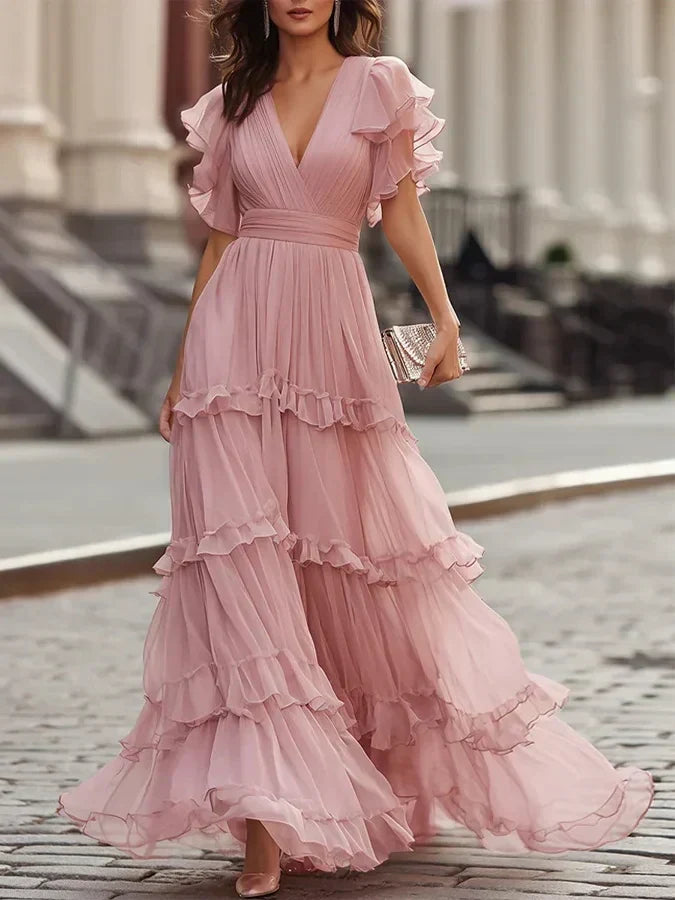 Zoe | Abito da Sposa Maxi Elegante Rosa Chiaro