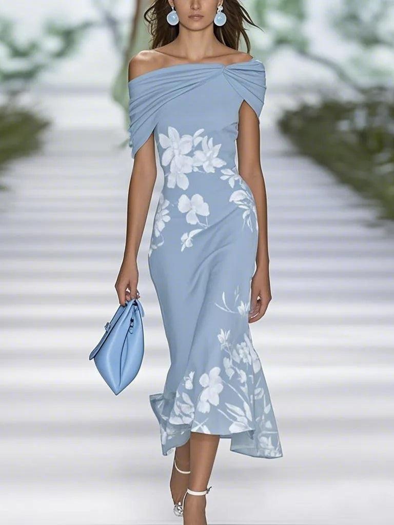 Frédérique | Abito Elegante con Stampa Floreale