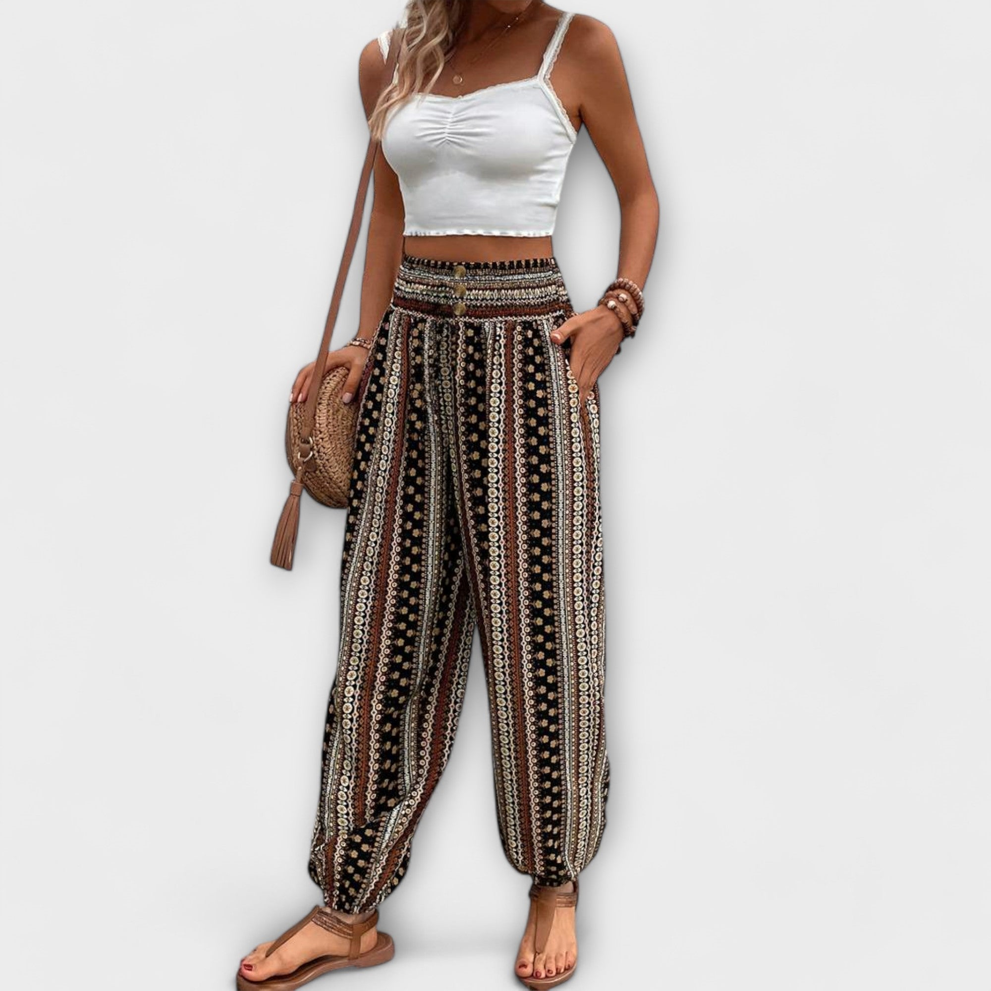 Scarlett - Collant con grafica etnica