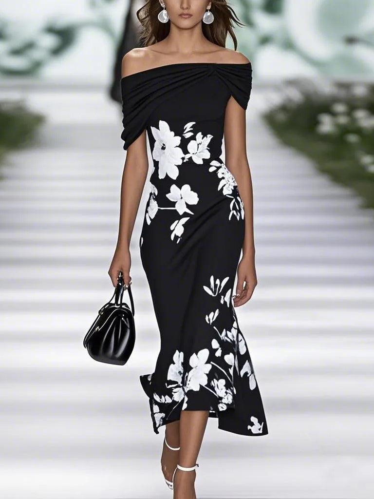 Frédérique | Abito Elegante con Stampa Floreale