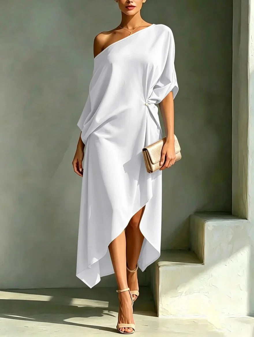 Clara | Abito asimmetrico elegante