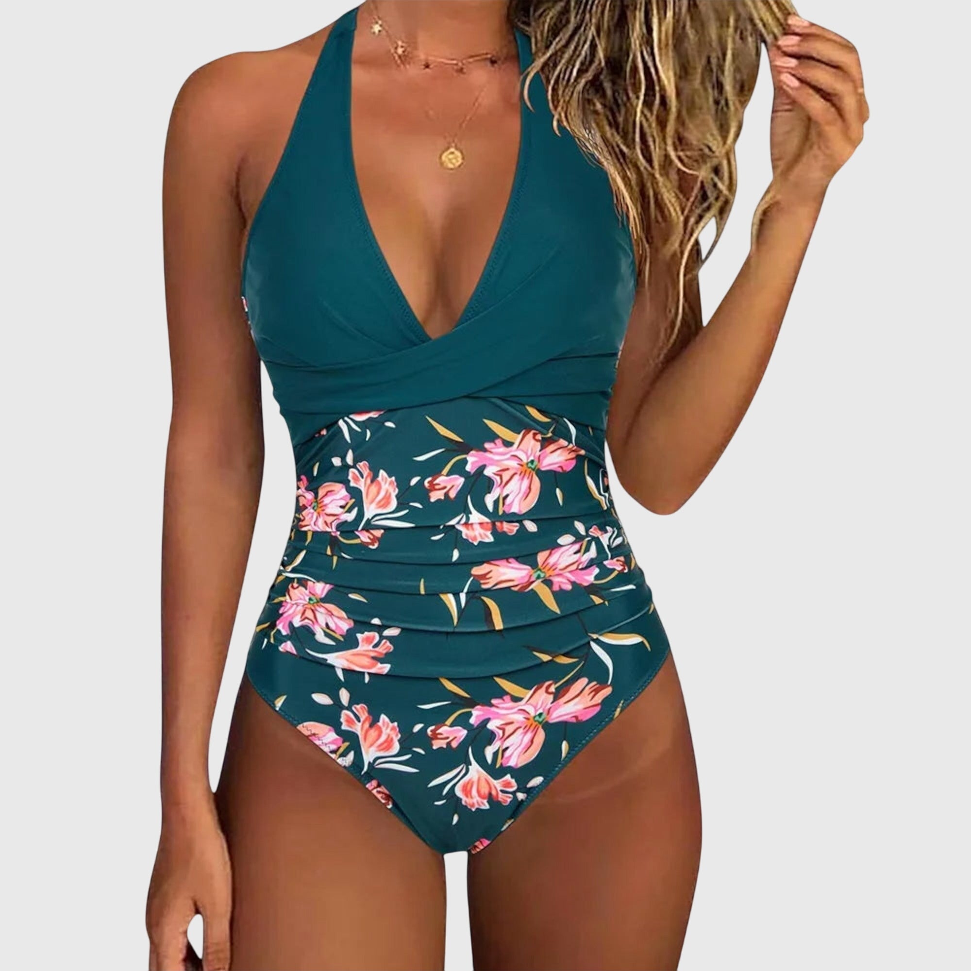 Terenzia | Costume da Bagno Elegante con Scollatura a V