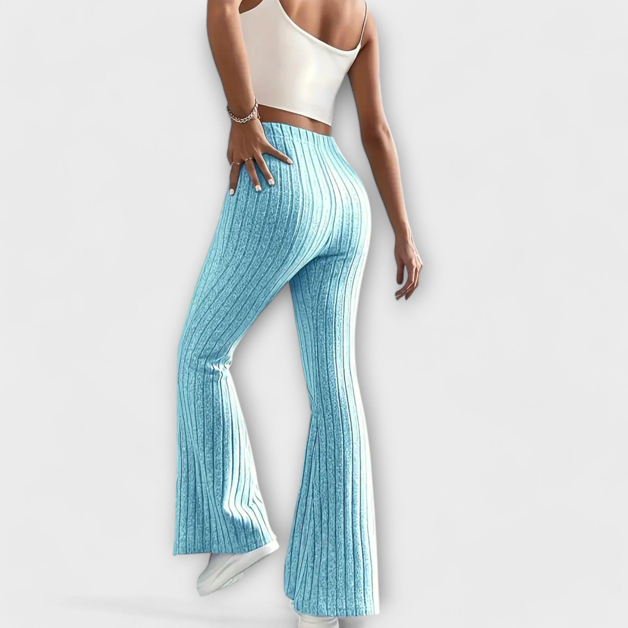 Luretta – Pantaloni svasati con struttura fine