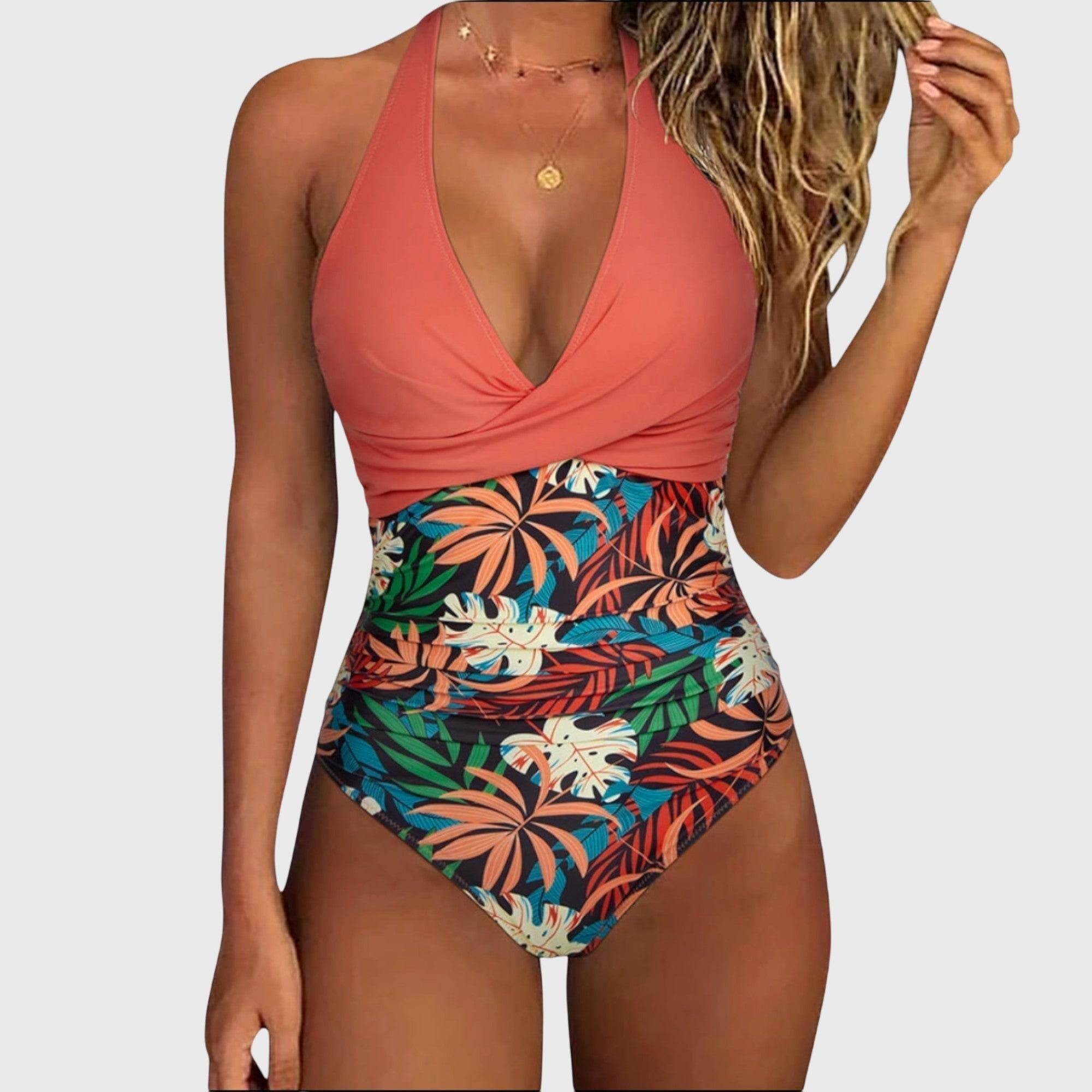 Terenzia | Costume da Bagno Elegante con Scollatura a V