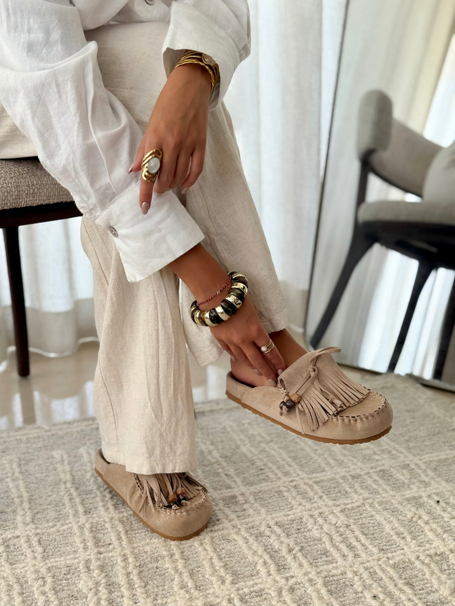 Sabrina | Mules in Pelle Tortora
