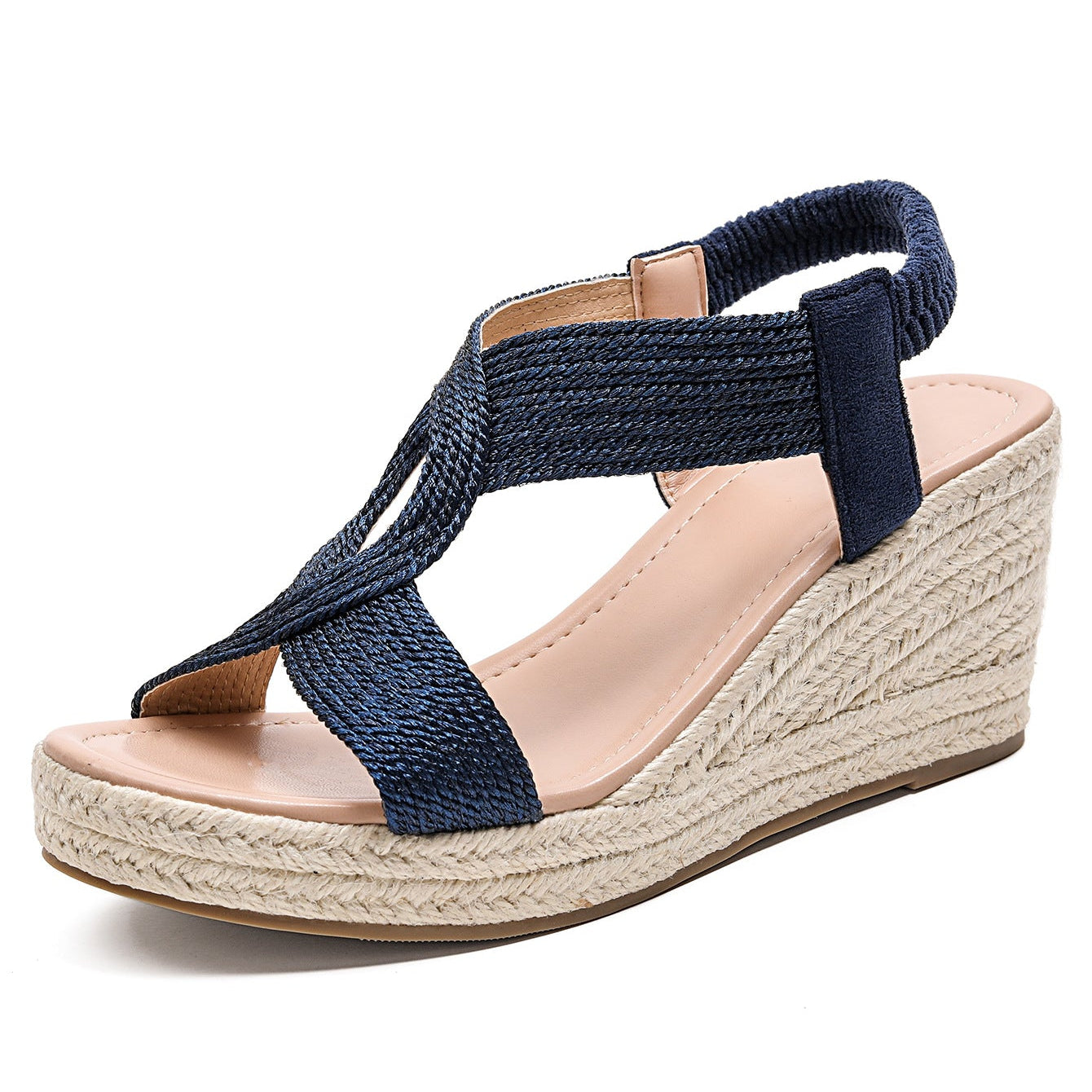 Patrizia | Sandali con Zeppa Intrecciata Artigianale